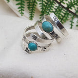 Turquoise Wrap Ring - Silver Fern Handmade
