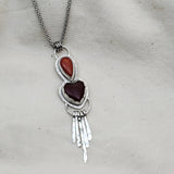 Queen of Hearts Necklace - Silver Fern Handmade